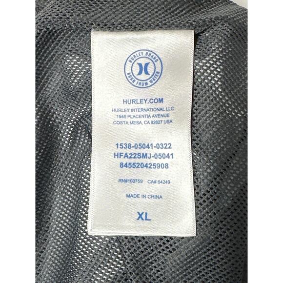 Hurley Men's 90s Jack Windbreaker Jacket Full Zip Gray Sz XL Lightweight Casual - Picture 14 of 16